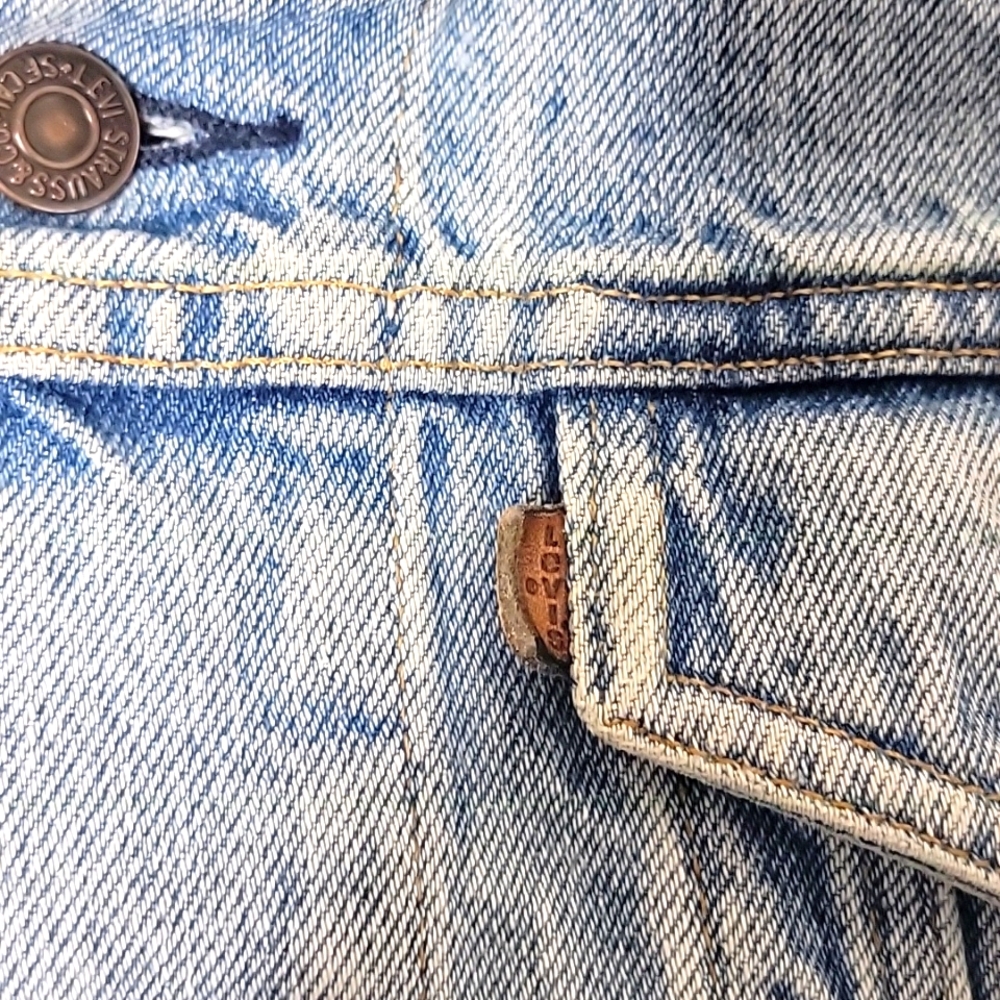 Levis 73549 0214 Denim Jacket Size Large Vintage - Picture 7 of 9